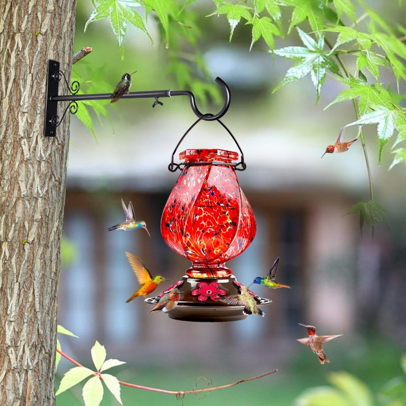 BOLITE Bird Feeder Hangers(16 to 24 Inch), Adjustable Plant Hangers Outdoor Indoor, Plant Hooks for Wall, Planters, Lanterns, Wind Chimes, String Lights, 2 Pack, Black, Gifts for Women Men - Image 5